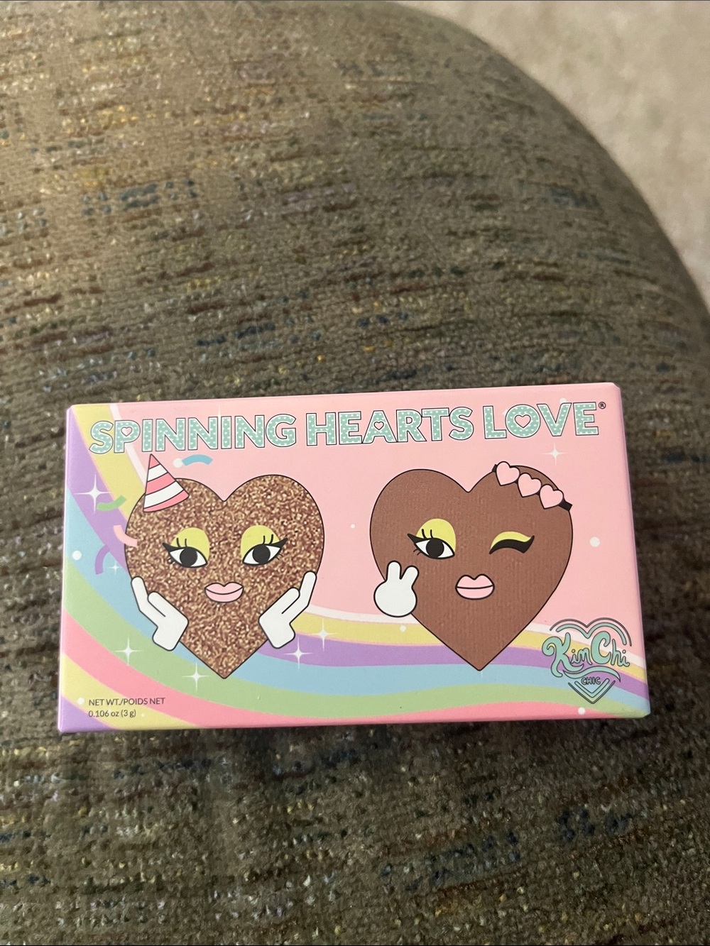 Kimchi Chic Beauty Pastel Heart Eyeshadow Palette Box